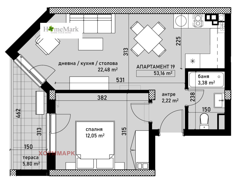 Na prodej  1 ložnice Sofia , Ovča kupel , 63 m2 | 86597072 - obraz [13]