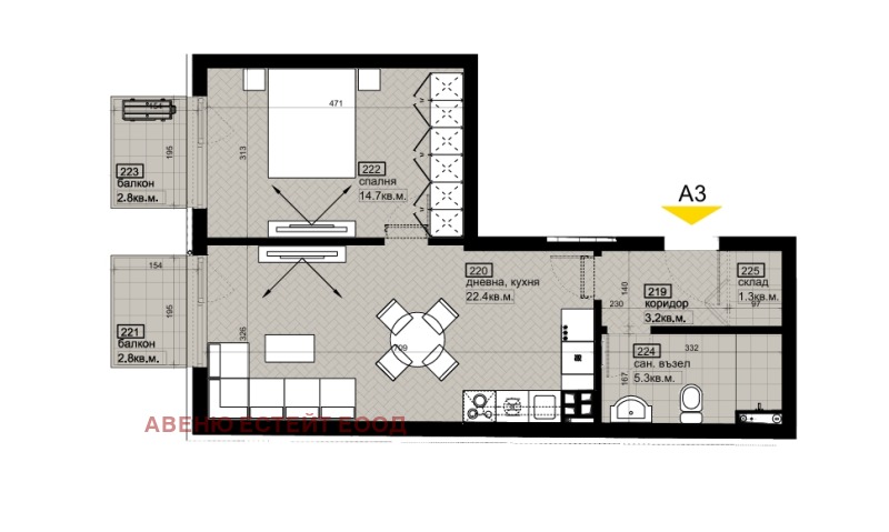 Продава 2-СТАЕН, гр. Варна, Бриз, снимка 6 - Aпартаменти - 48401003