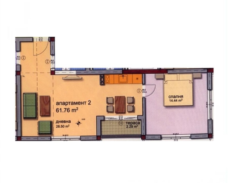 Продава 2-СТАЕН, гр. Балчик, област Добрич, снимка 4 - Апартаменти - 52890822