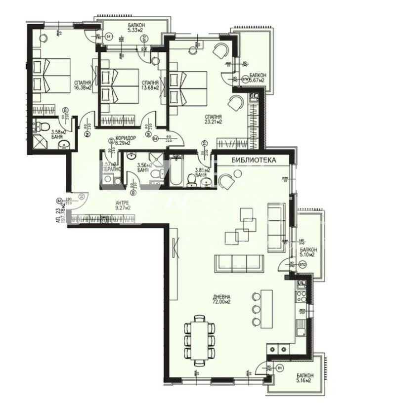 Продава 4-СТАЕН, гр. София, Драгалевци, снимка 17 - Апартаменти - 55902746
