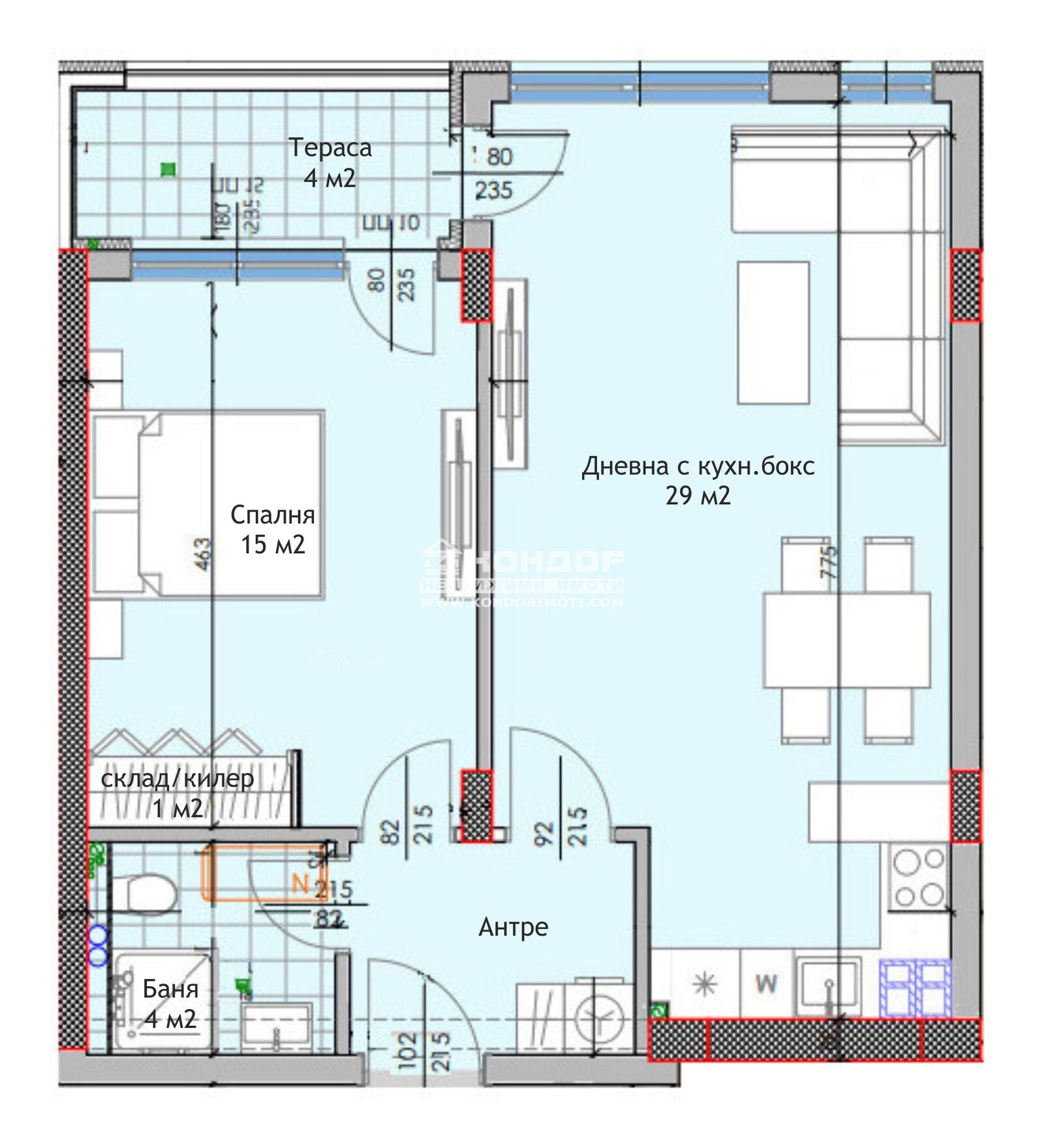 Продава 2-СТАЕН, гр. Пловдив, Тракия, снимка 2 - Апартаменти - 46398101