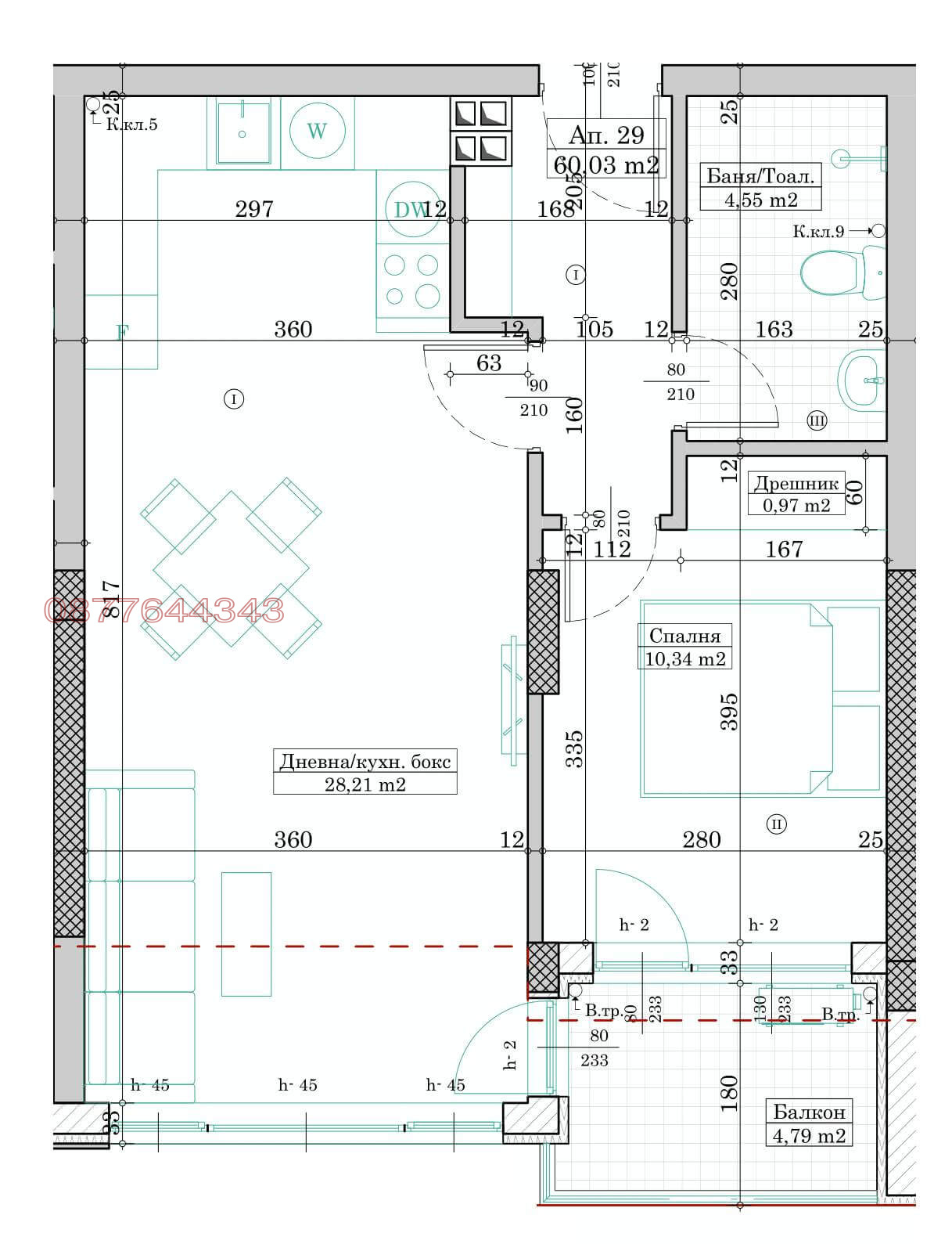 Продава 2-СТАЕН, гр. Варна, Левски 1, снимка 4 - Апартаменти - 55965448