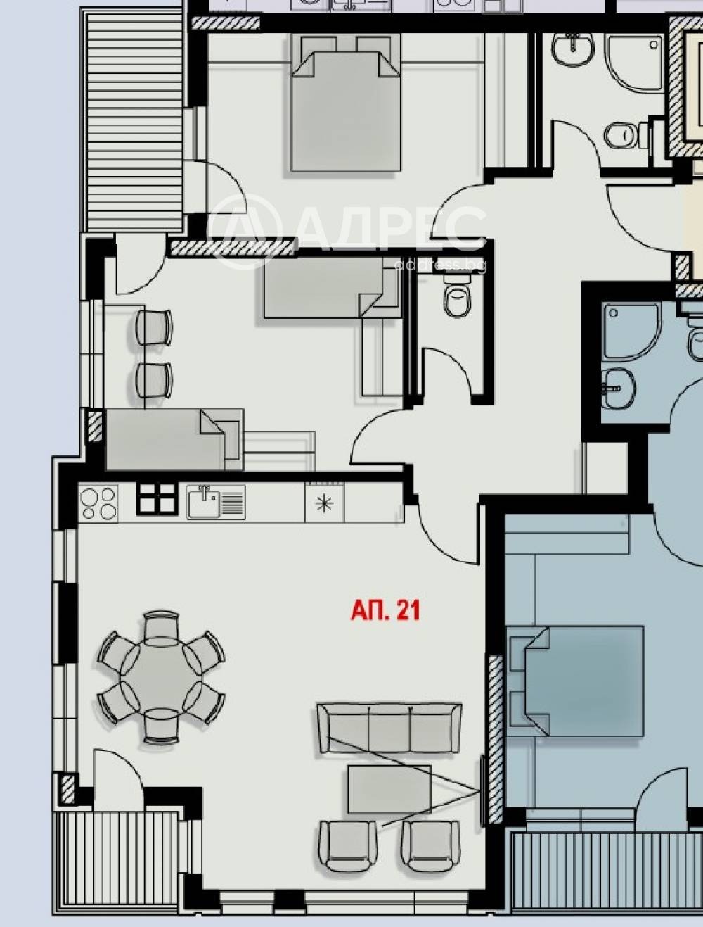 Продава 3-СТАЕН, гр. София, Манастирски ливади, снимка 3 - Апартаменти - 55812153