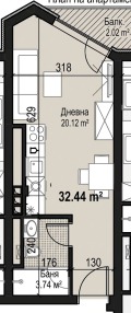 Продава 1-СТАЕН, гр. София, Банишора, снимка 3