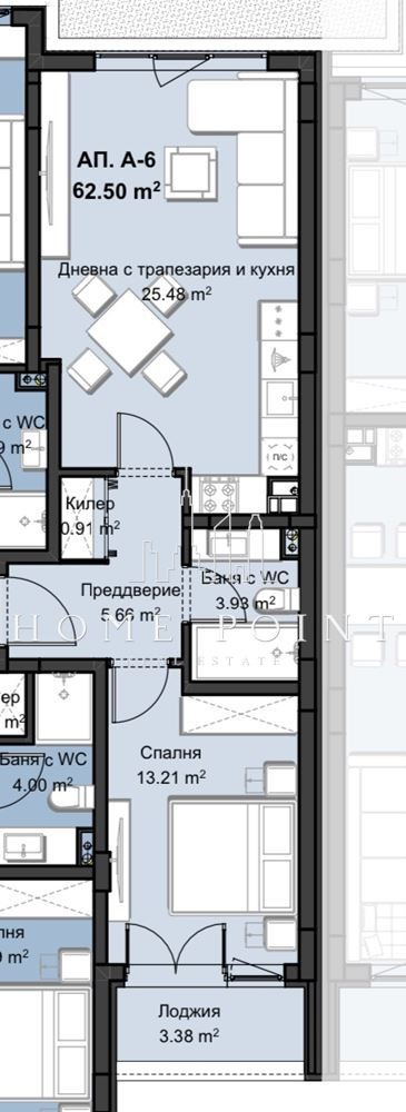 Na prodej  1 ložnice Plovdiv , Christo Smirnenski , 74 m2 | 35710700 - obraz [5]