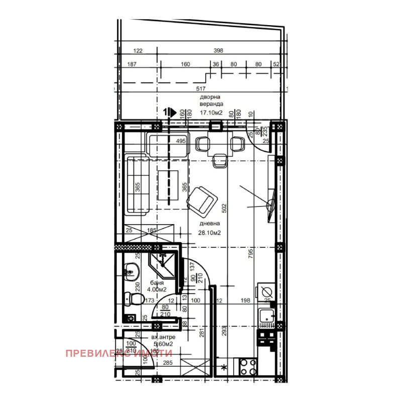 Продава  2-стаен, град Пловдив, Въстанически • 79 000 € • ID 31126337 — holmes.bg - [1] 