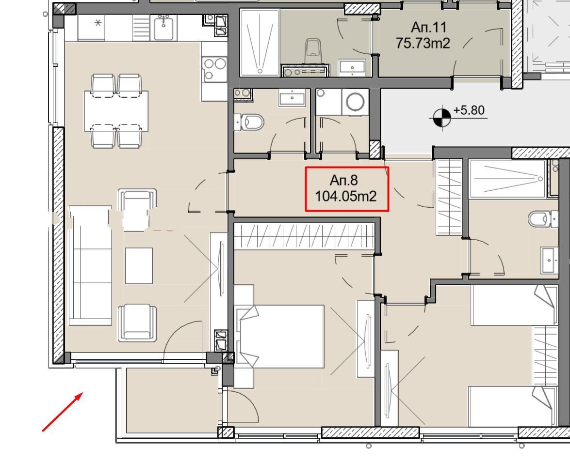 Продава 3-СТАЕН, гр. София, Подуяне, снимка 8 - Апартаменти - 54145204