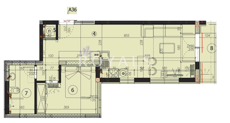 Na prodej  1 ložnice Varna , Vladislav Varnenčik 1 , 72 m2 | 58239280 - obraz [2]