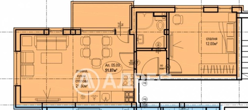 Zu verkaufen  1 Schlafzimmer Plowdiw , Hristo Smirnenski , 65 qm | 45517525 - Bild [2]
