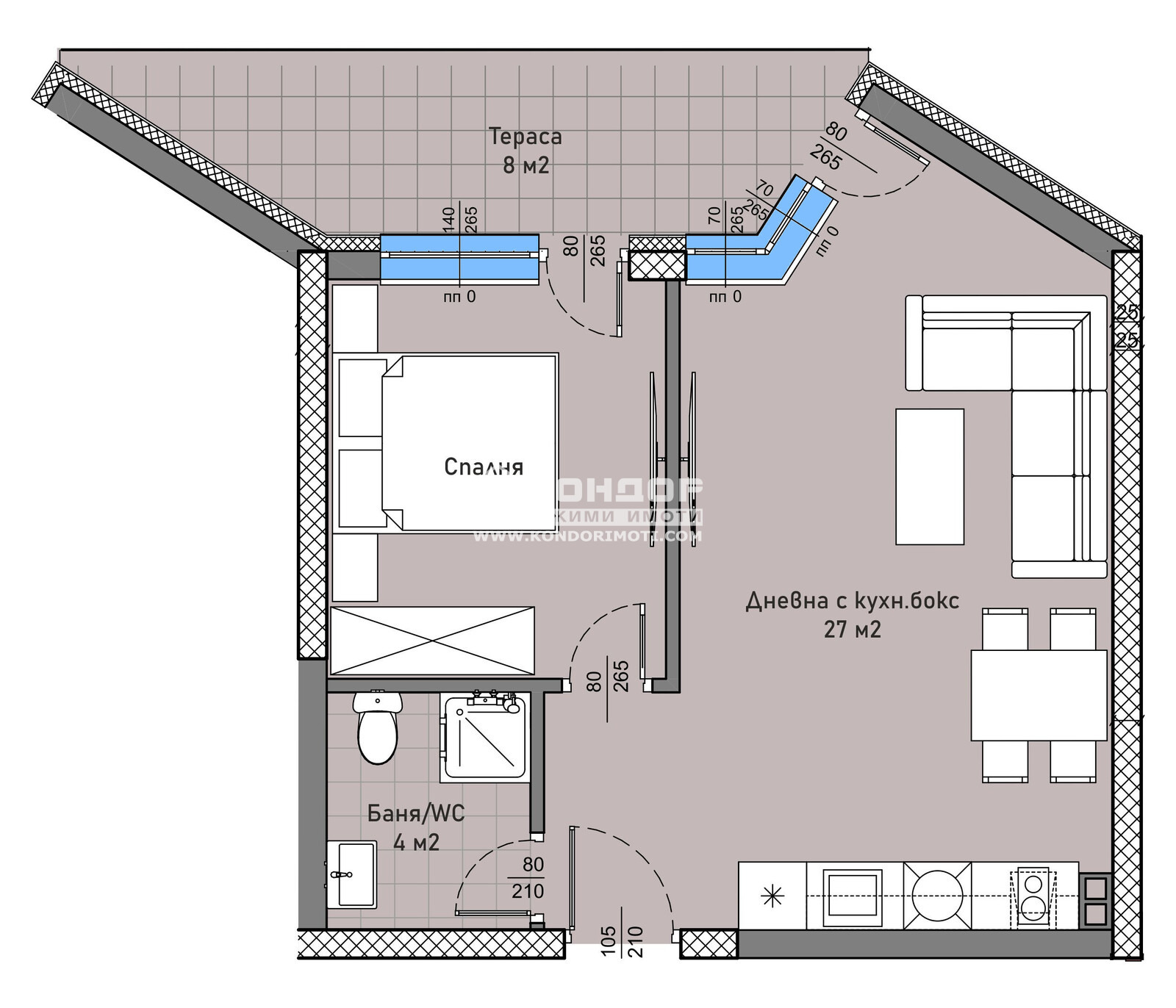 Продава 2-СТАЕН, гр. Пловдив, Христо Смирненски, снимка 2 - Апартаменти - 52384042