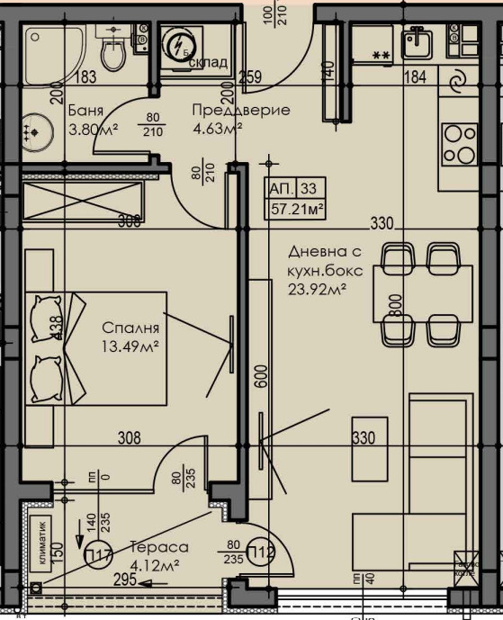 Продава 2-СТАЕН, гр. София, Малинова долина, снимка 2 - Апартаменти - 54037431