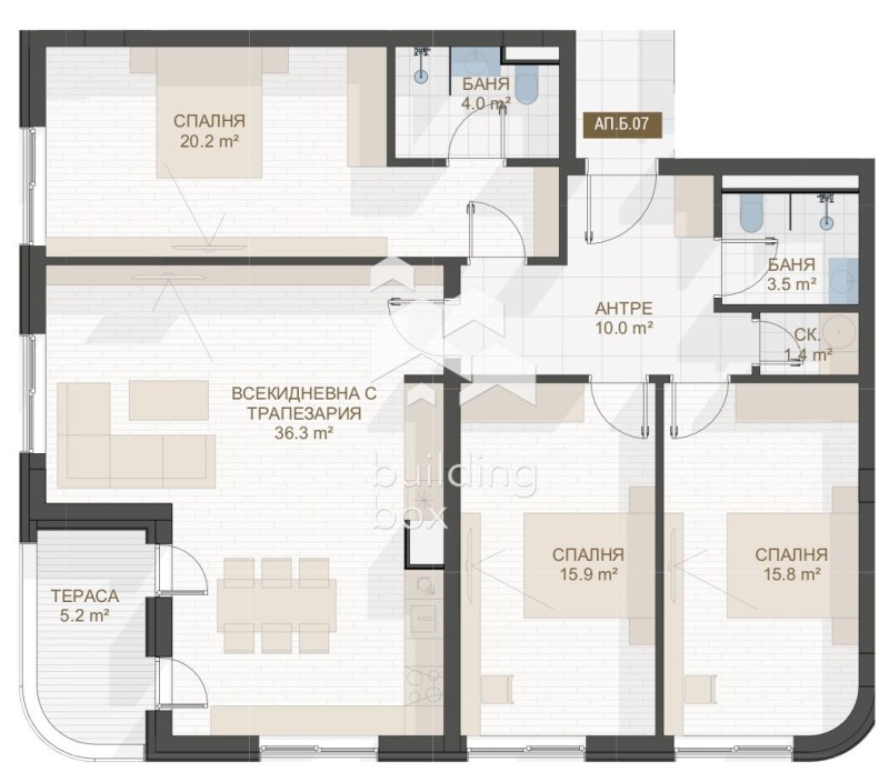 Продава 4-СТАЕН, гр. Пловдив, Център, снимка 2 - Апартаменти - 52974692