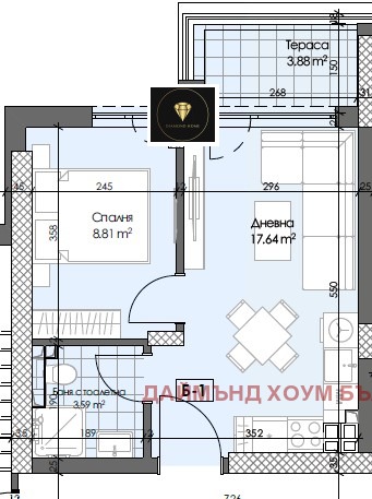 Продава 2-СТАЕН, гр. Пловдив, Гагарин, снимка 2 - Aпартаменти - 49267615