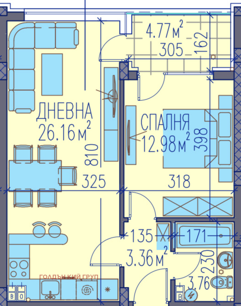 Продава 2-СТАЕН, гр. Пловдив, Център