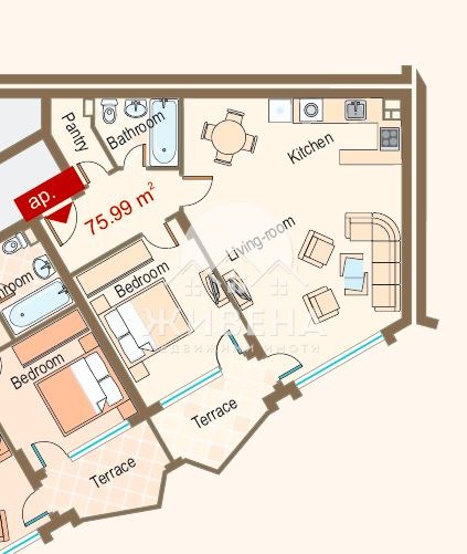 Продава 2-СТАЕН, гр. Варна, Аспарухово, снимка 5 - Апартаменти - 55058627