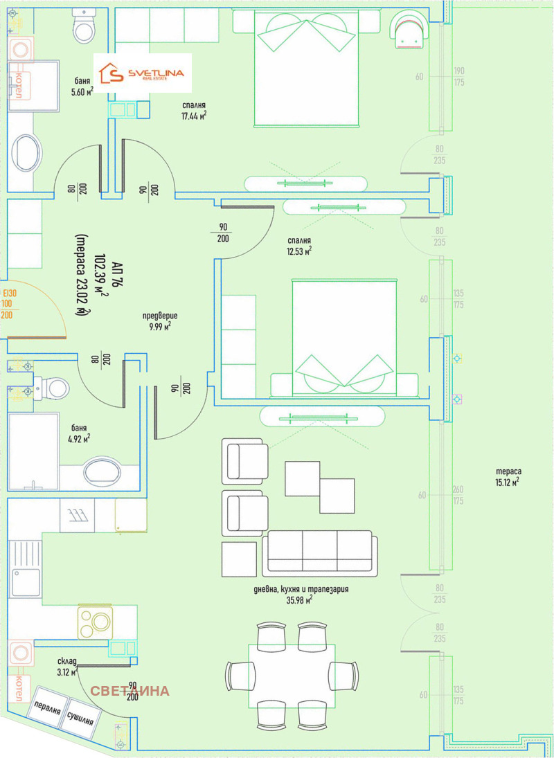 Продава 3-СТАЕН, гр. София, Малинова долина, снимка 3 - Апартаменти - 52983703
