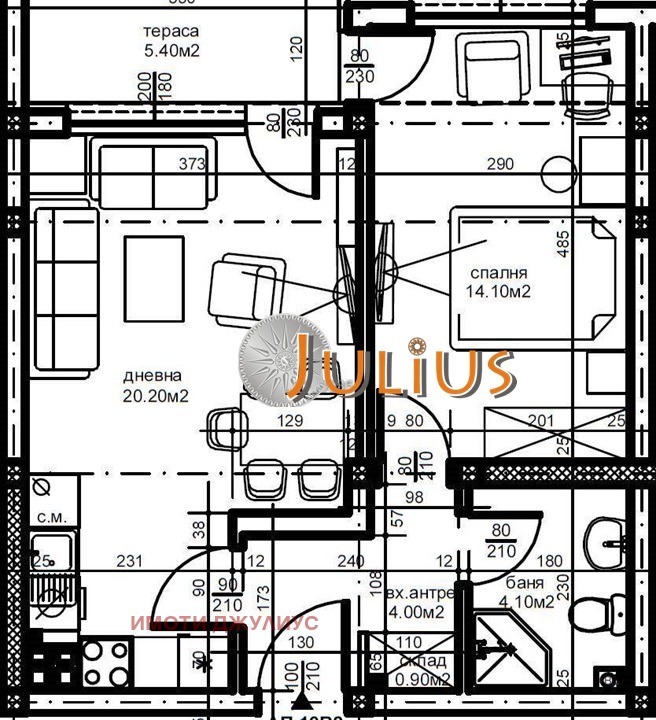 Продава 2-СТАЕН, гр. Пловдив, Кючук Париж, снимка 2 - Aпартаменти - 47528263