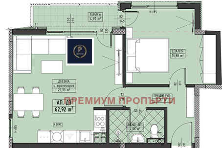 Продава 2-СТАЕН, гр. Пловдив, Христо Смирненски, снимка 2 - Aпартаменти - 47128700