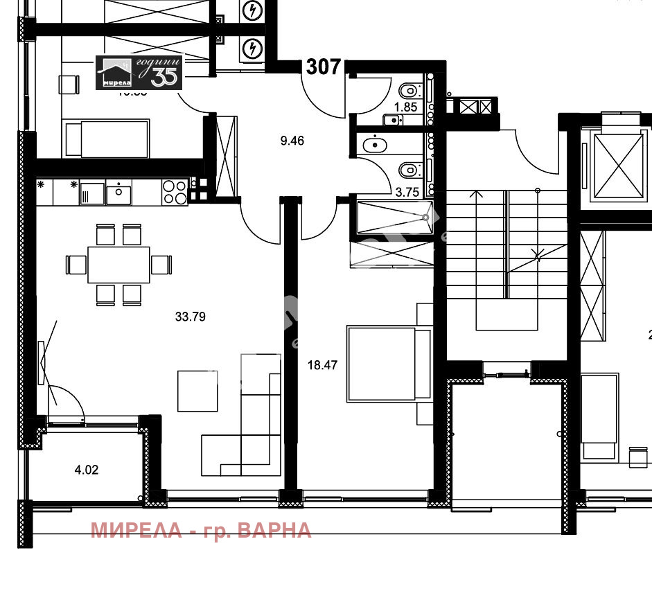 Продава 2-СТАЕН, гр. Варна, Бриз, снимка 8 - Апартаменти - 54464073