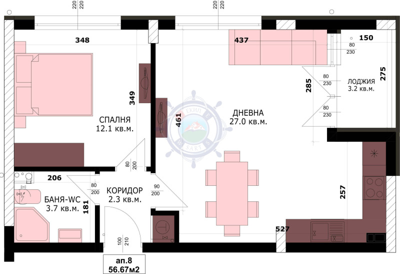 Продава  2-стаен град Варна , Кайсиева градина , 64 кв.м | 89704166 - изображение [2]