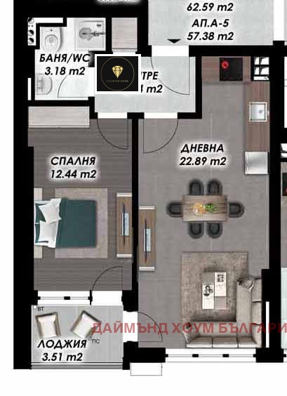 Продава 2-СТАЕН, гр. Пловдив, Гагарин, снимка 2 - Апартаменти - 53187650