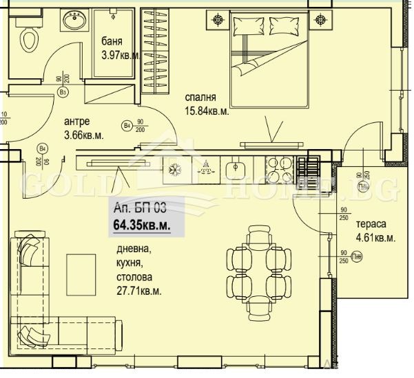 Продава 2-СТАЕН, гр. Пловдив, Кършияка, снимка 6 - Апартаменти - 54299045