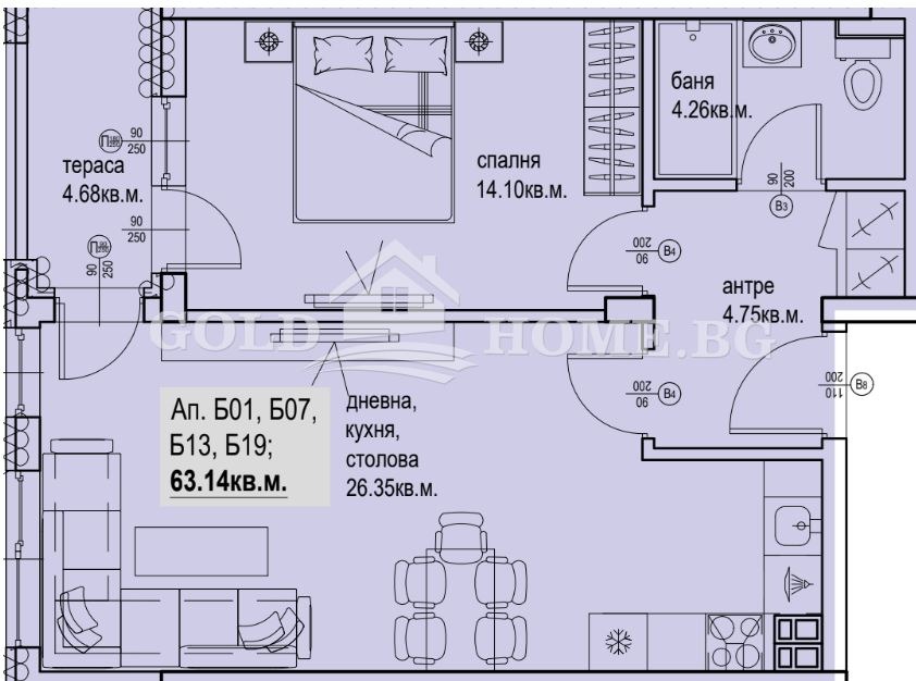 Продава 2-СТАЕН, гр. Пловдив, Кършияка, снимка 5 - Апартаменти - 54299045