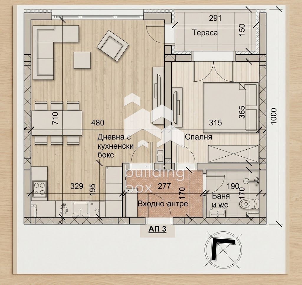 Продава 2-СТАЕН, гр. Пловдив, Беломорски, снимка 4 - Апартаменти - 56382275