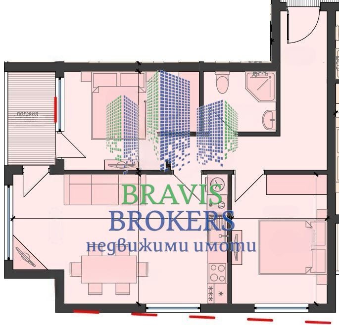 Продается  2 спальни Варна , Левски 1 , 85 кв.м | 50075165 - изображение [2]