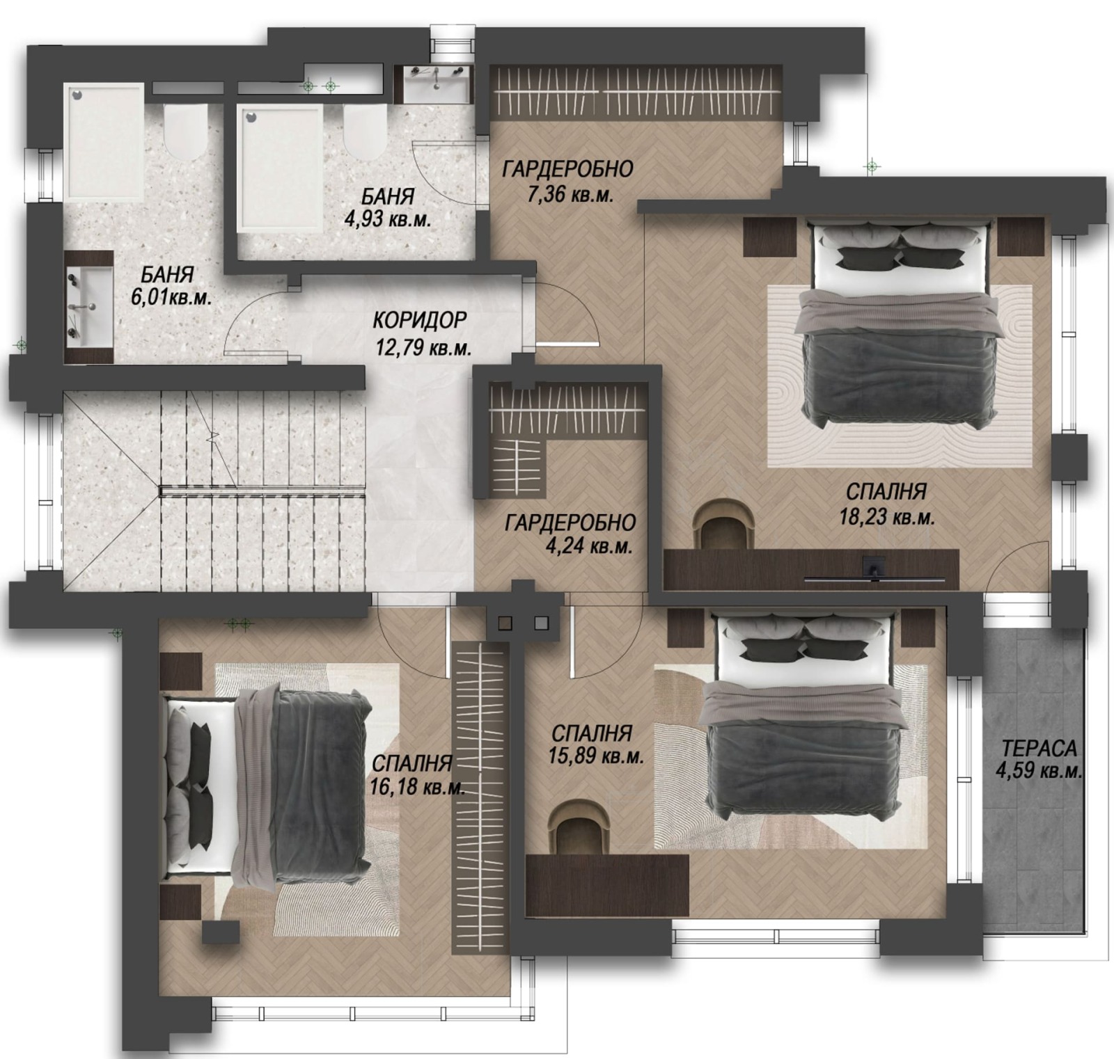 Продава КЪЩА, гр. София, с. Лозен, снимка 14 - Къщи - 56293098