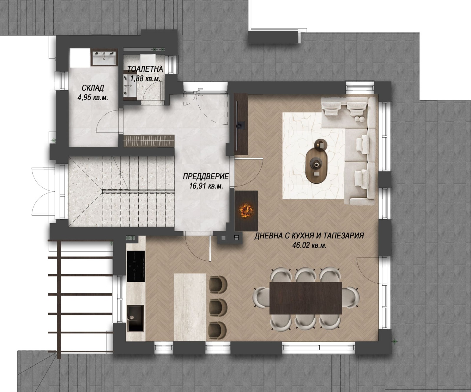 Продава КЪЩА, гр. София, с. Лозен, снимка 13 - Къщи - 56293098