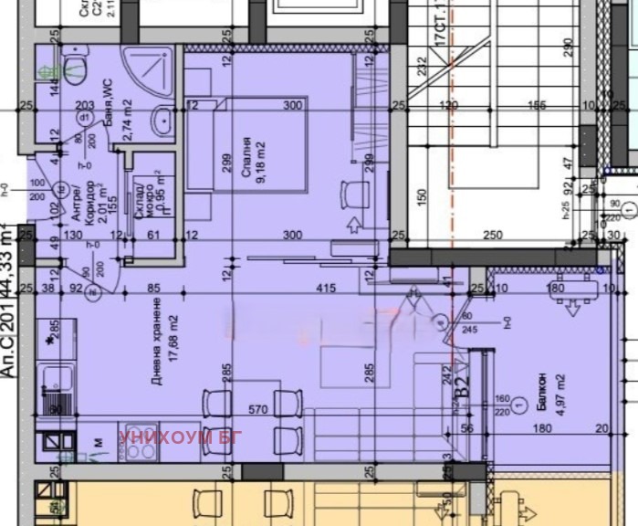 Na prodej  Studio Burgas , Izgrev , 50 m2 | 36557656 - obraz [2]