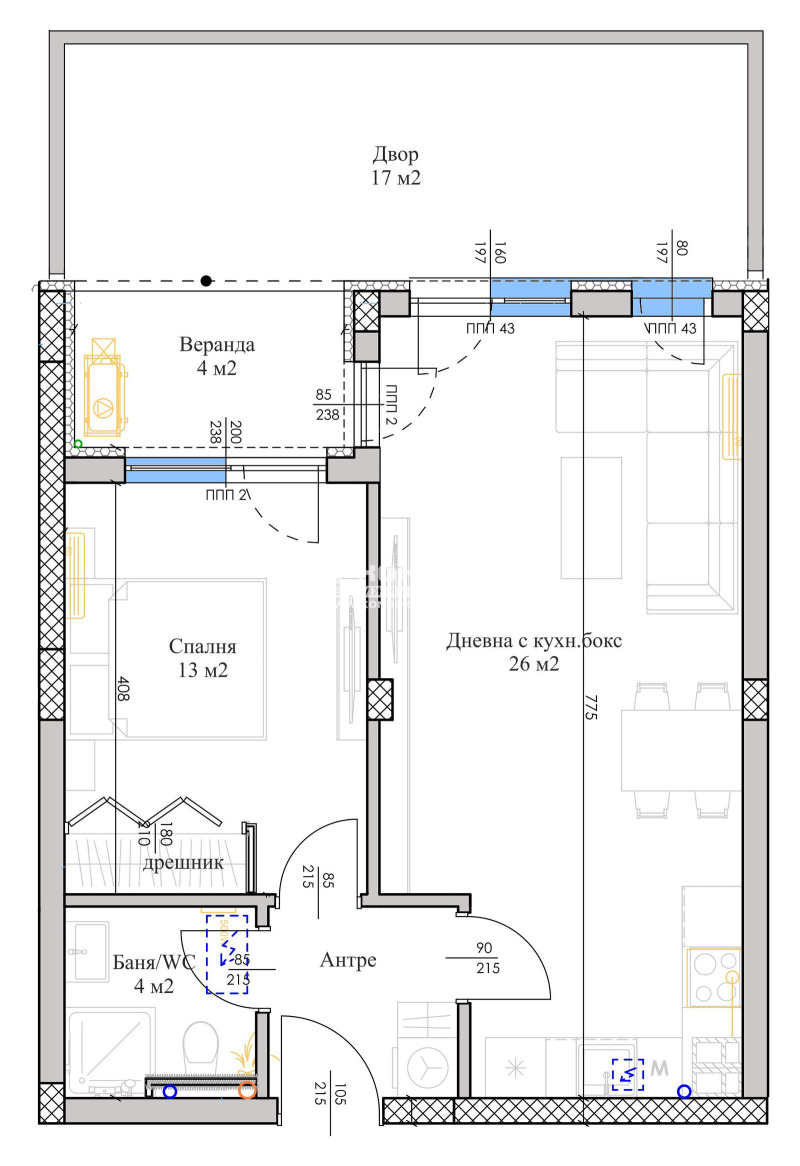 Na sprzedaż  1 sypialnia Plowdiw , Belomorski , 65 mkw | 96444998 - obraz [6]