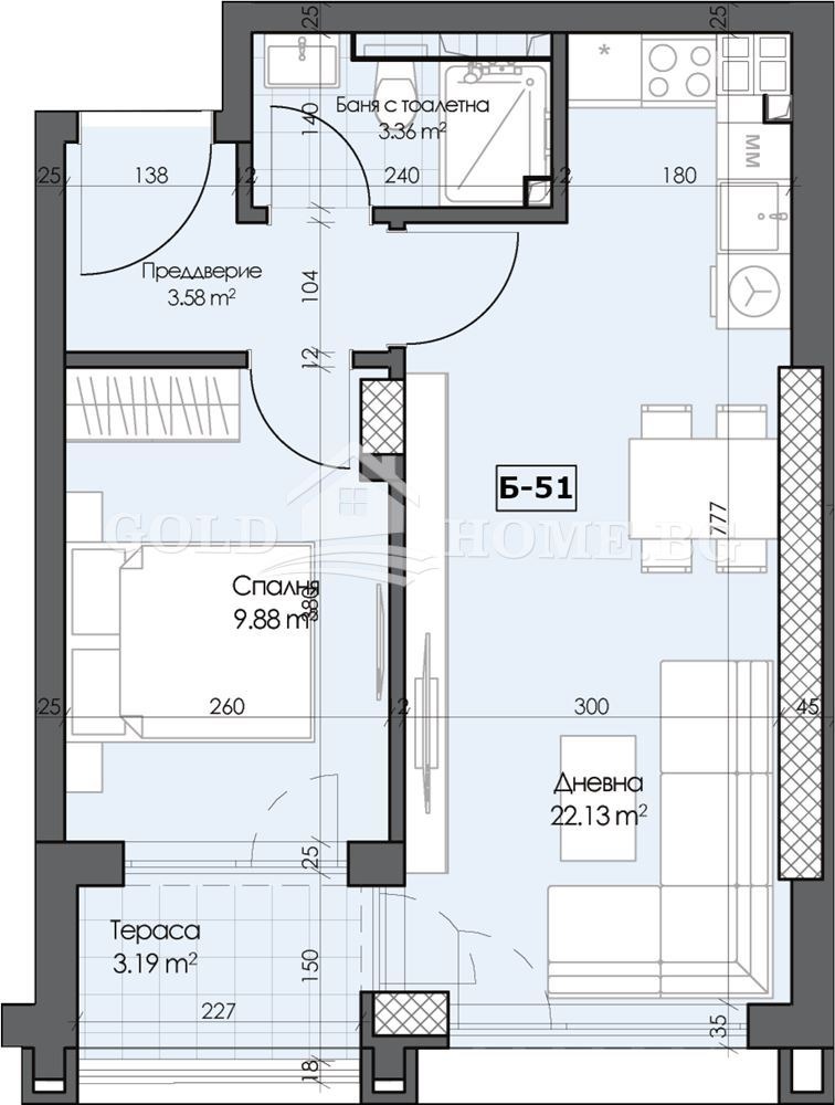 Продава 2-СТАЕН, гр. Пловдив, Гагарин, снимка 8 - Апартаменти - 53521751