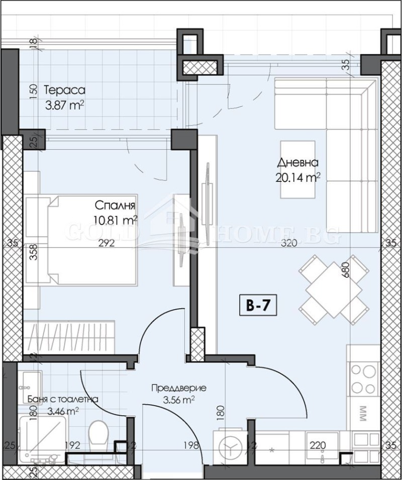 Продава 2-СТАЕН, гр. Пловдив, Гагарин, снимка 10 - Апартаменти - 53521751