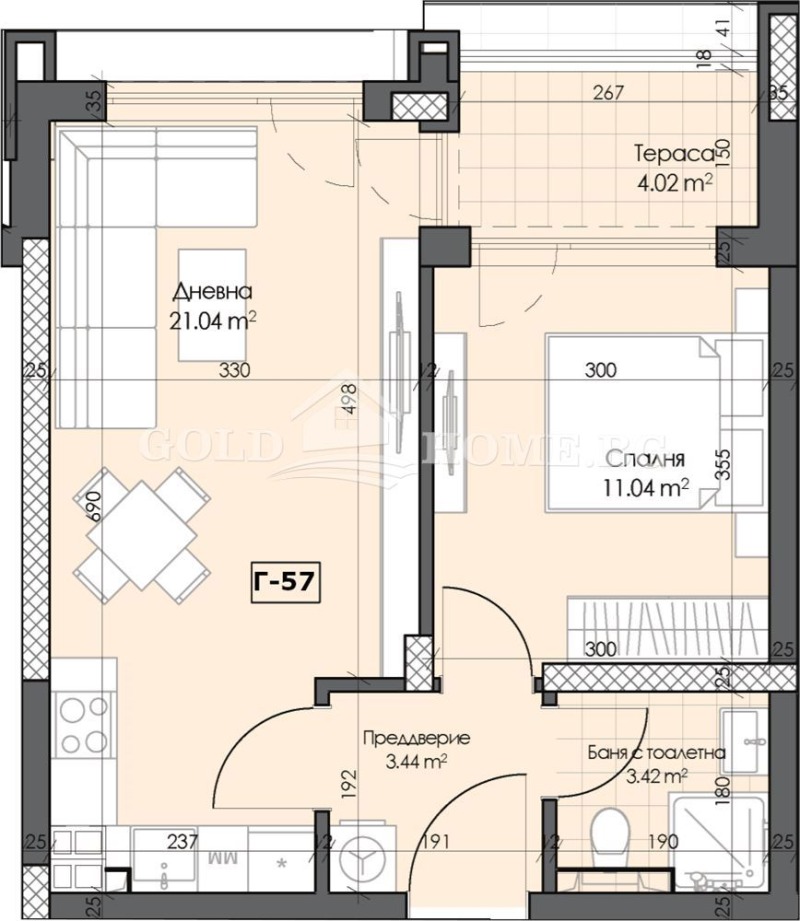 Продава 2-СТАЕН, гр. Пловдив, Гагарин, снимка 6 - Апартаменти - 53521751