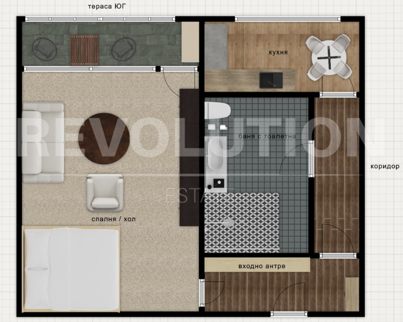 Satılık  Stüdyo Sofia , Strelbişe , 45 metrekare | 34054513