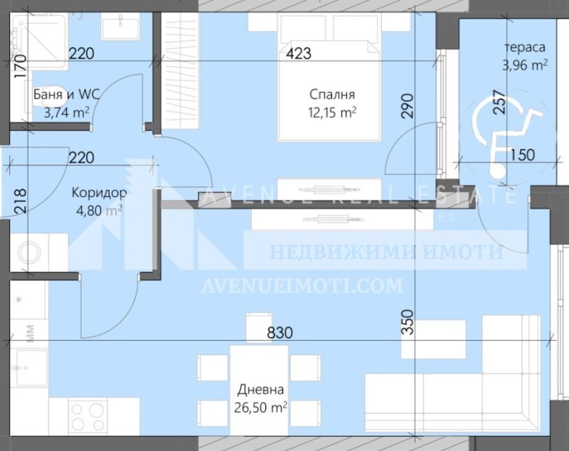 De vânzare  1 dormitor Plovdiv , Cârșiiaca , 71 mp | 78860008 - imagine [3]