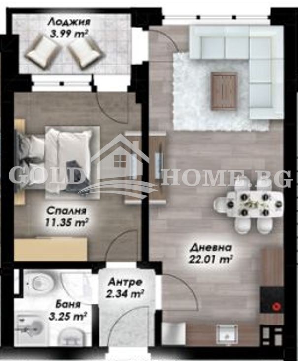 Продава 2-СТАЕН, гр. Пловдив, Остромила, снимка 3 - Апартаменти - 55942050