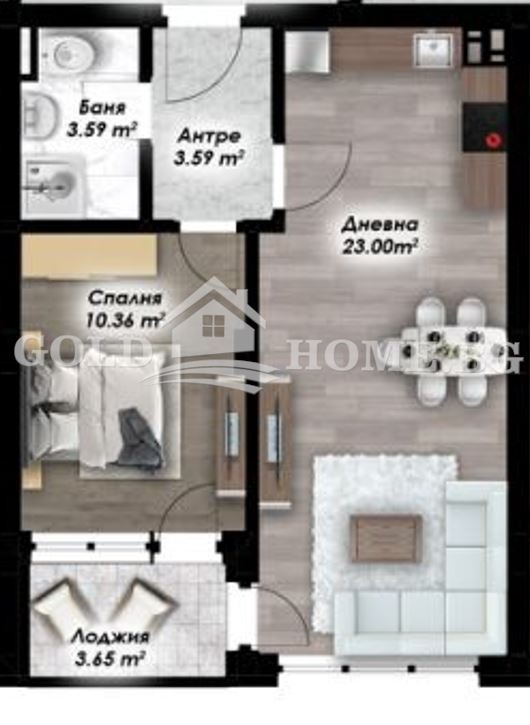 Продава 2-СТАЕН, гр. Пловдив, Остромила, снимка 4 - Апартаменти - 55942050