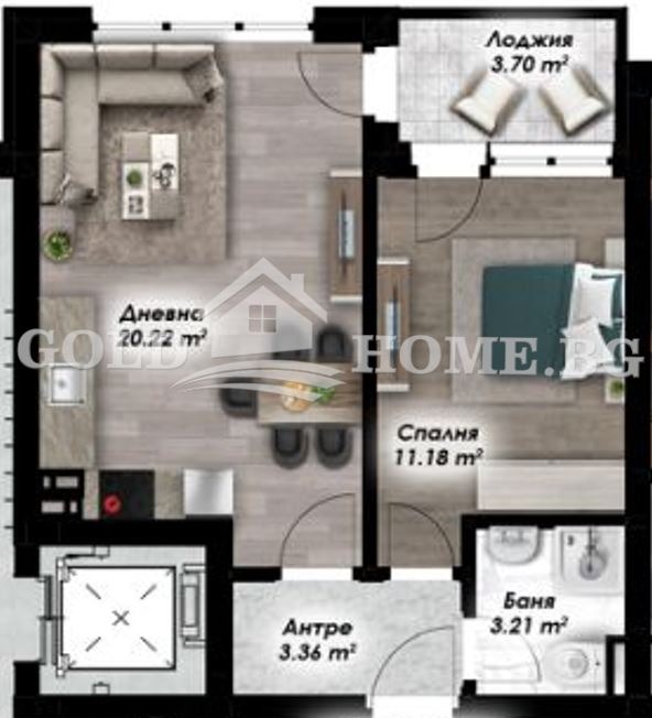 Продава 2-СТАЕН, гр. Пловдив, Остромила, снимка 2 - Апартаменти - 55942050
