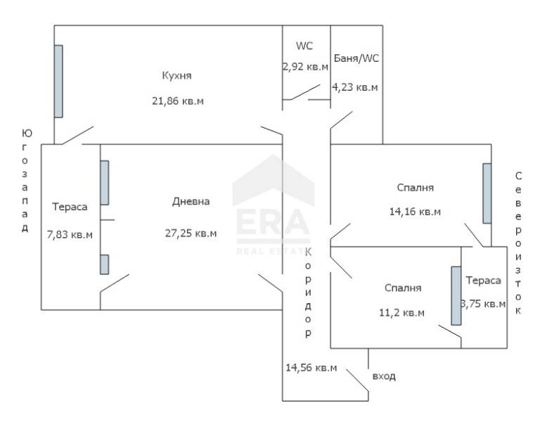 De vânzare  3 dormitoare Varna , Țentâr , 130 mp | 39696288 - imagine [16]