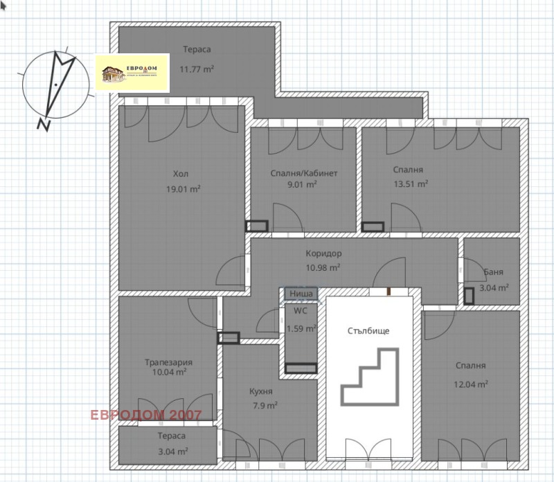 En venta  3+ dormitorios Plovdiv , Tsentar , 160 metros cuadrados | 75232040