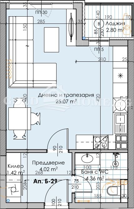 Eladó  Stúdió Plovdiv , Karsijaka , 52 négyzetméter | 40295687 - kép [2]