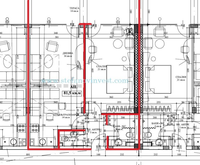 Te koop  1 slaapkamer regio Varna , Bjala , 107 m² | 17906515 - afbeelding [2]