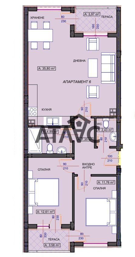 Продава 3-СТАЕН, гр. Асеновград, област Пловдив, снимка 1 - Aпартаменти - 49116601