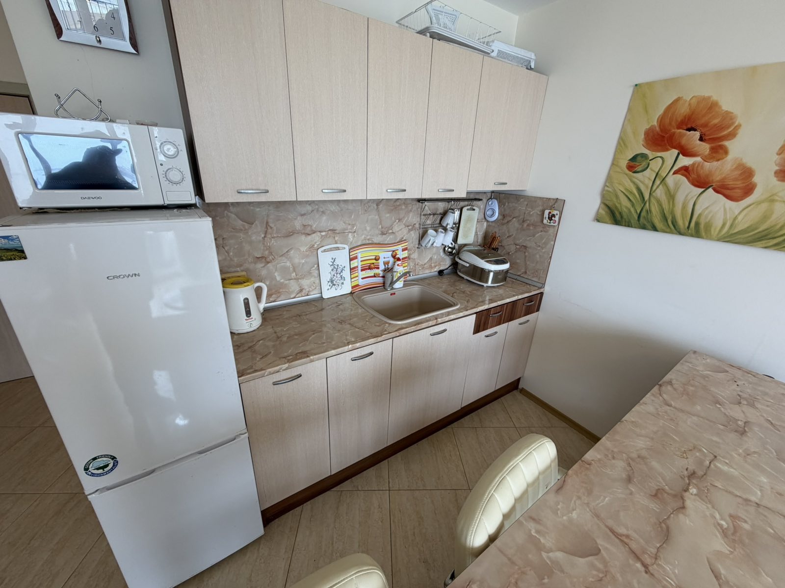 Продава 1-СТАЕН, гр. Ахелой, област Бургас, снимка 3 - Апартаменти - 54039235