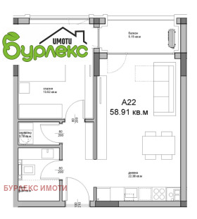 1 bedroom Asparuhovo, Varna 2