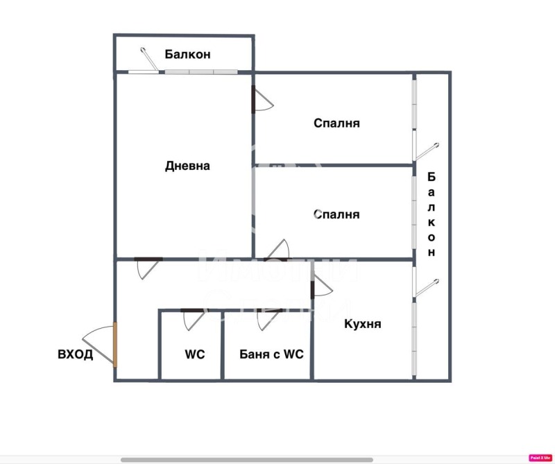 Продава 3-СТАЕН, гр. София, Толстой, снимка 13 - Aпартаменти - 48186417