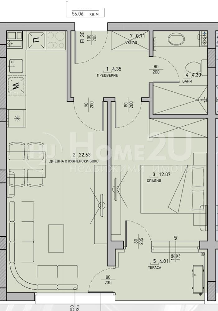 Продава 2-СТАЕН, гр. София, Малинова долина, снимка 4 - Aпартаменти - 48098185